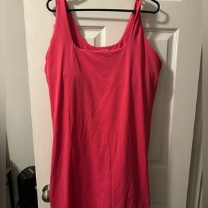 Power soft dress with built in shorts and bra